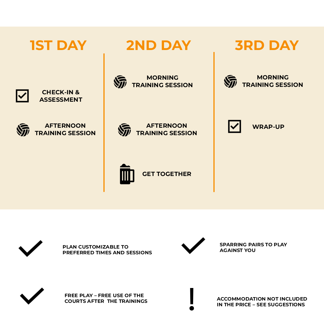 3, 4 or 5-Day Private Training Camp