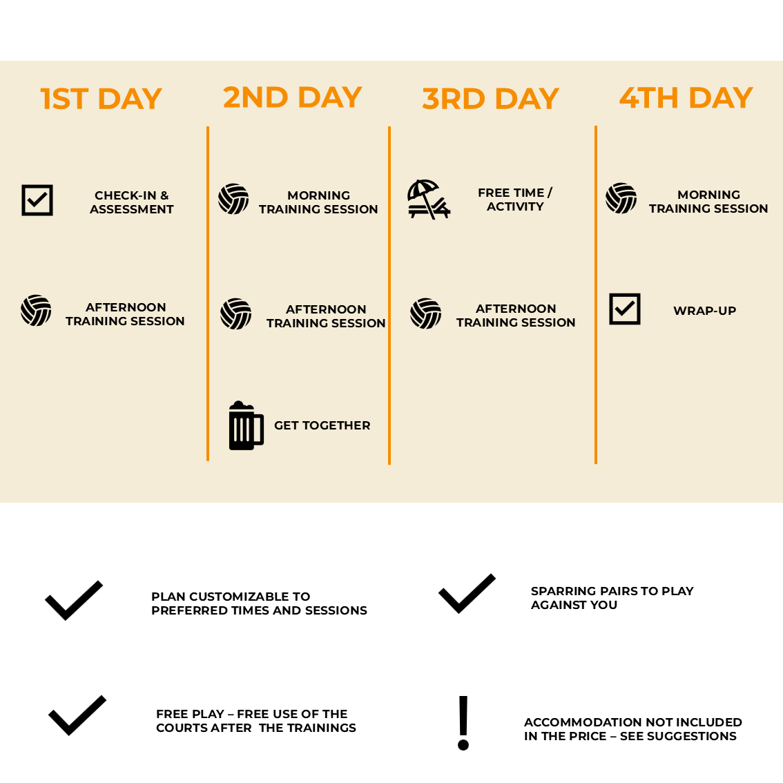 3, 4 or 5-Day Private Training Camp